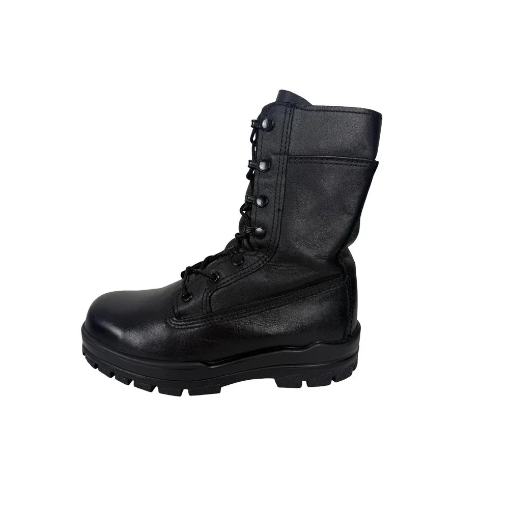 Bates DuraShock Steel Toe Work Boots Mens Size 6 M US Leather Vibram USA Black
